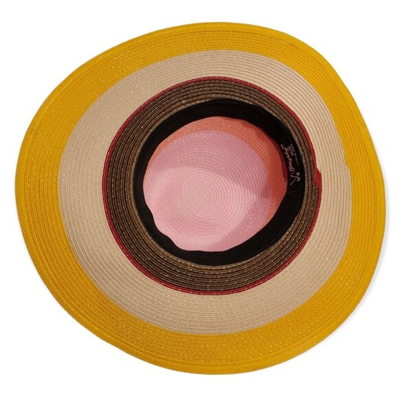 CGONZALES Women\'s floppy sun Beach Straw Hat Wide Brim Wooden Beads Ribbon Hat main image 10